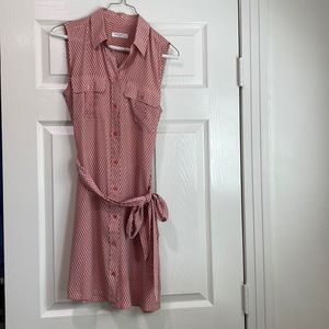 Pink and white Equipment mini dress - XS
